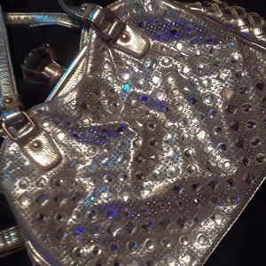 New gold super bling purse